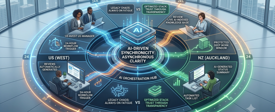 Managing Distributed Teams Across Time Zones with AI-Driven Synchronicity